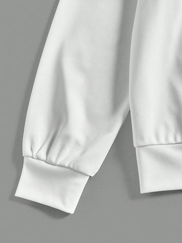 Reflective Brush Stroke Print Hoodie & Sweatpants