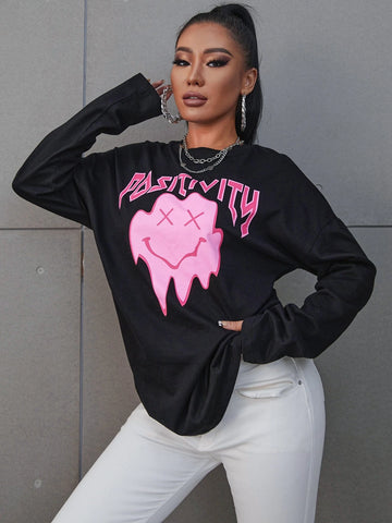 Coolane Letter Graphic Drop Shoulder Tee