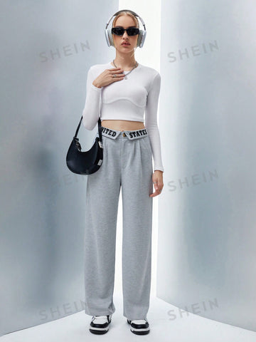 Coolane Letter Tape Waist Sweatpants