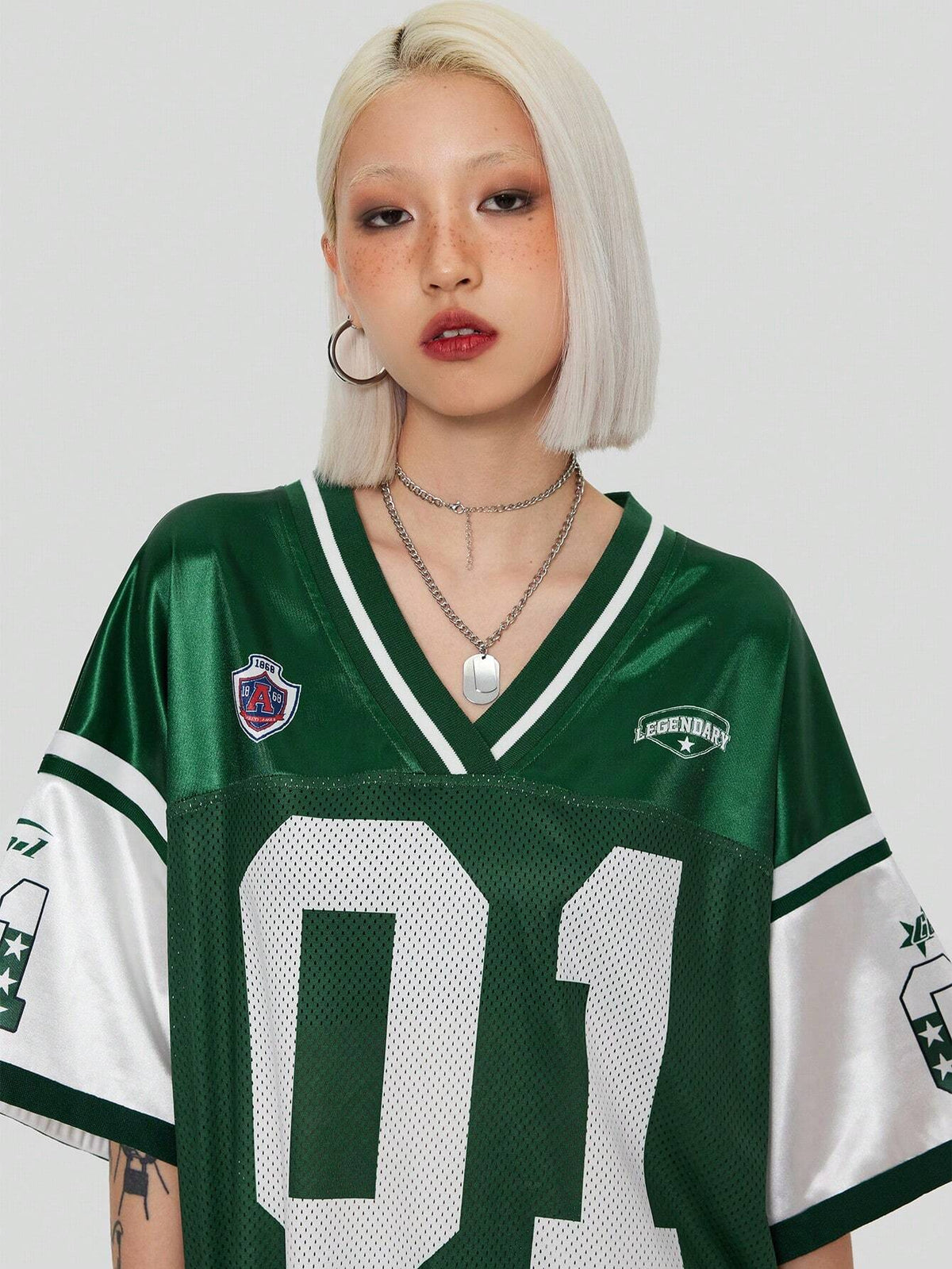 Coolane Loose Fit Sports T-Shirt With Color Block Design And Number Print