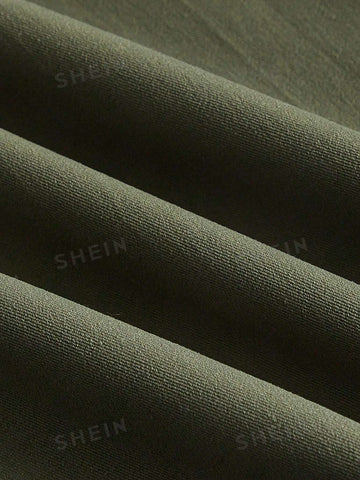 Coolane Paperbag Waist Flap Pocket Side Drawstring Cargo Skirt