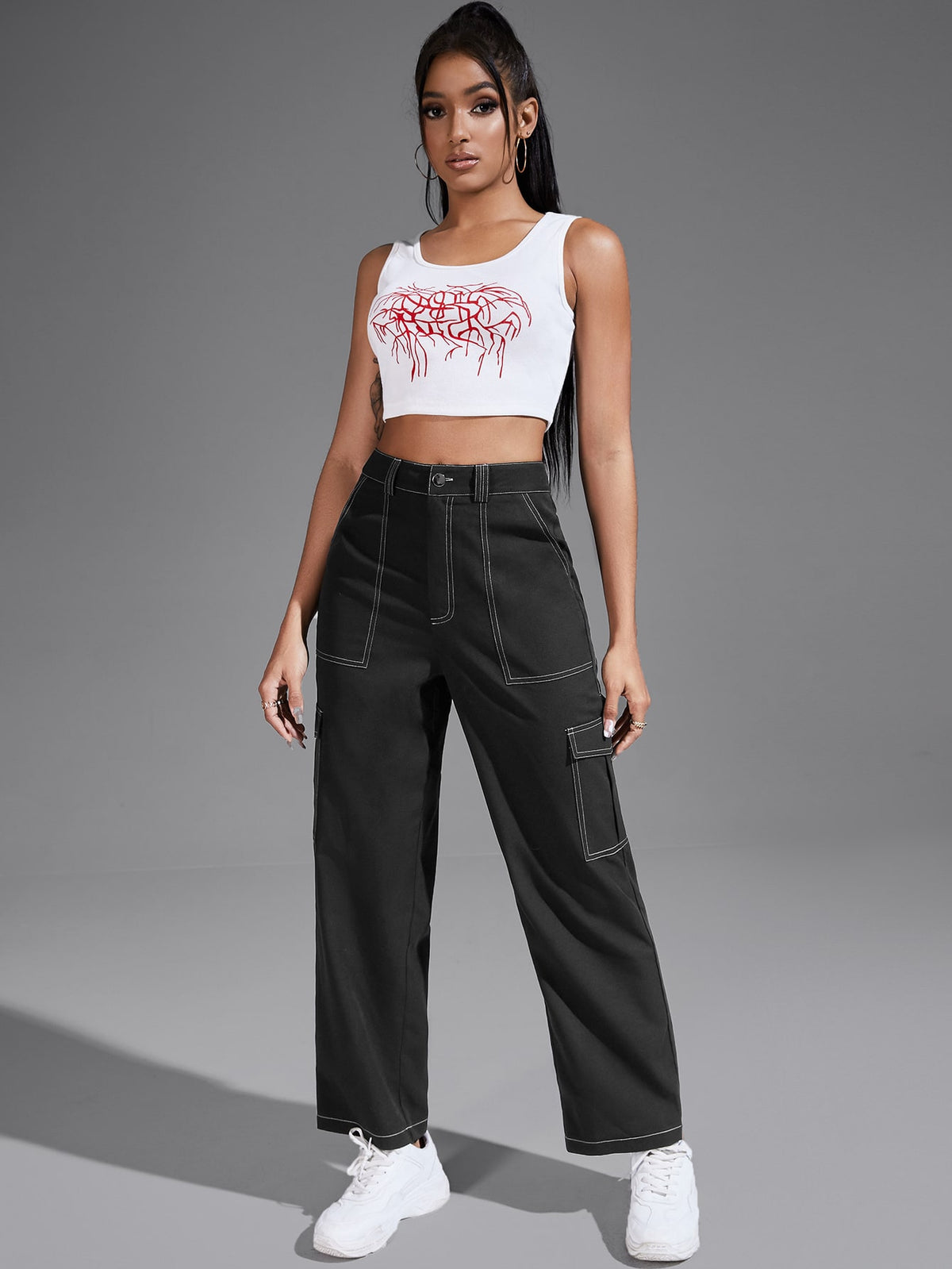 Coolane Solid Flap Pocket Pants