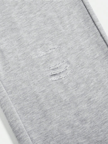 Coolane Solid Ripped Wide Leg Sweatpants