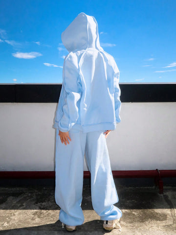 Women'S Patchwork Outerwear And Trousers Set