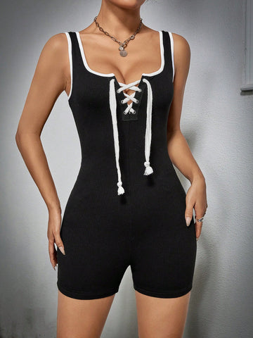 Women'S Strappy Unitard Romper