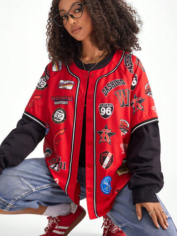 Coolane Women's Fall/Winter Street Pattern Football Shirt