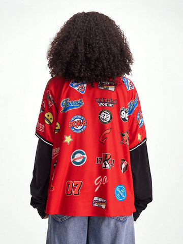 Coolane Women's Fall/Winter Street Pattern Football Shirt