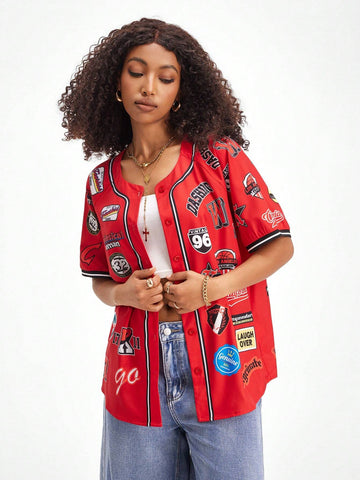 Coolane Women's Fall/Winter Street Pattern Football Shirt