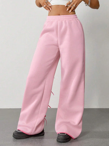 Coolane Women's Fall Y2K Hollow Bow Sweatpants