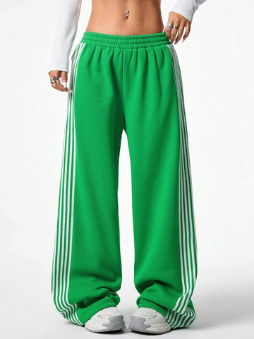 Coolane Women's Side Stripe Drawstring Waist Loose Fit Sweatpants