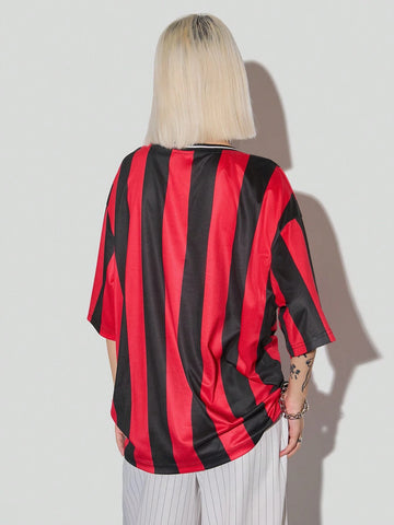 Women's Spring/Summer Sportswear Football T-Shirt, Oversized T Shirt,Workout Tops,Football Jersey NEW YORK VICTORY UNITED STATES OF AMERICA EST 1788