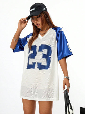 Women's Stylish V-Neck Sleeveless Sports Dress With Shoulder Inserts, Suitable For Spring And