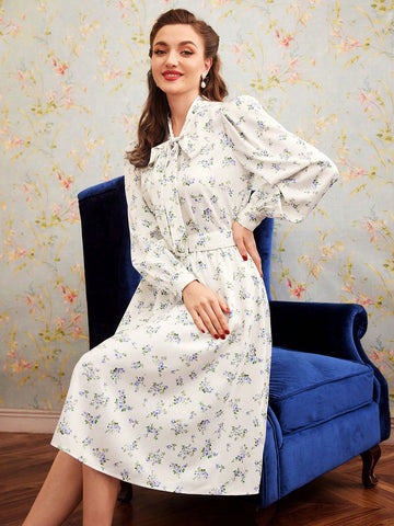 Women'S Floral Shirt And Skirt Two-Piece Set
