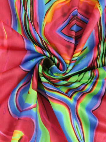 Reflective Colorful Off Shoulder Flare Sleeve Women Bodysuit