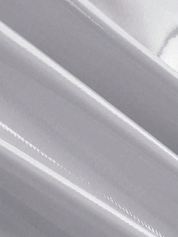 Sleeveless Lacquered PU Bandeau Mini Dress In Red