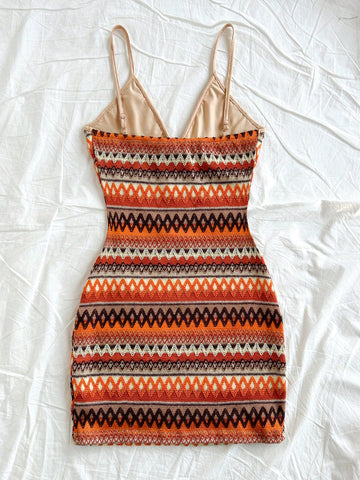 Women's Sleeveless Tie Front Striped Jumpsuit, Simple Casual