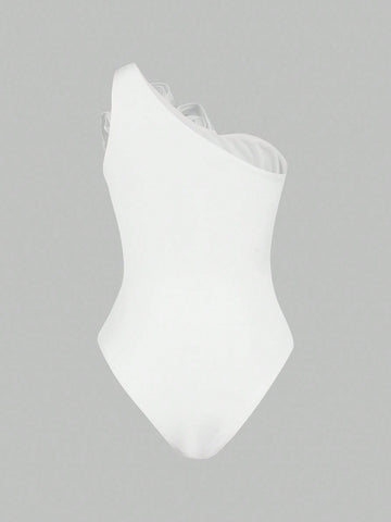 Ladies' Mesh Splicing Bodysuit