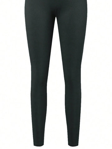 2024 Women Yoga Pants, Fitness Ribbed Short Sleeve Crew Neck Jumpsuit, Shapewear With Tummy Control