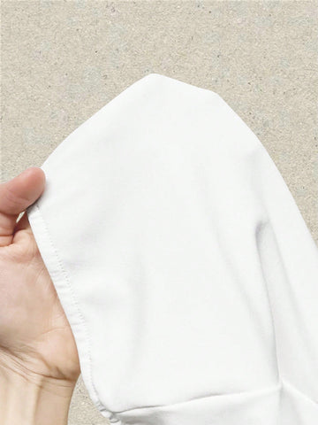 2pcs/set Solid Color Strapless Jumpsuit For Women