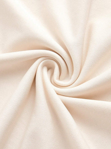 3pcs/Set Casual Solid Color Vest + Letter Print Shorts Outfit, Suitable For Summer