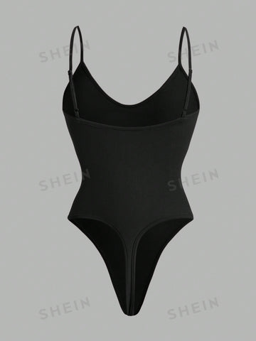 3pcs/Set Solid Color Slip Bodysuit