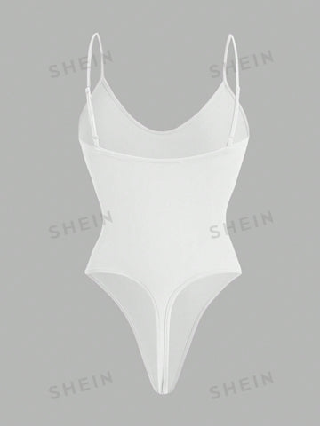 3pcs/Set Solid Color Slip Bodysuit