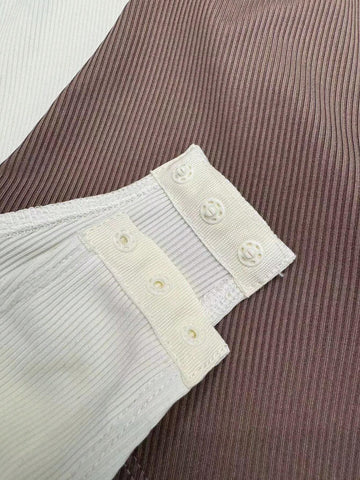 3pcs Women's Sleeveless Round Neck Bodysuit Set, Slim Fit Casual Wear