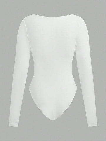 3pcs Women's Turtleneck Long Sleeve Bodysuit Set