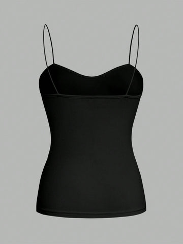 3pcs set Camisole Cami Top And Slim-Fit Leggings Matching Set, Suitable For Spring And Summer