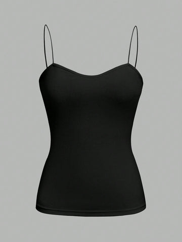 3pcs set Camisole Cami Top And Slim-Fit Leggings Matching Set, Suitable For Spring And Summer