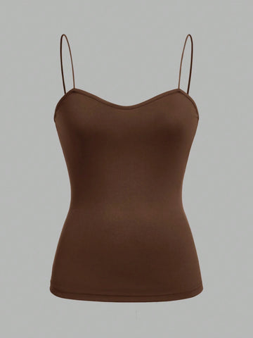 3pcs set Camisole Cami Top And Slim-Fit Leggings Matching Set, Suitable For Spring And Summer