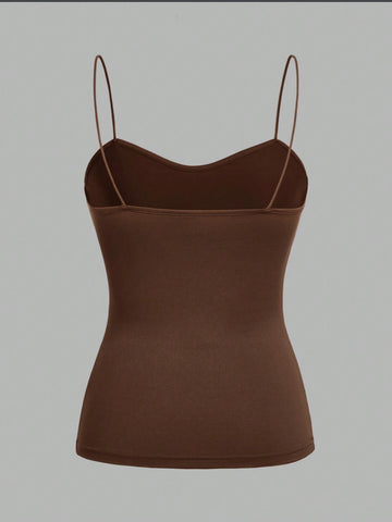 3pcs set Camisole Cami Top And Slim-Fit Leggings Matching Set, Suitable For Spring And Summer