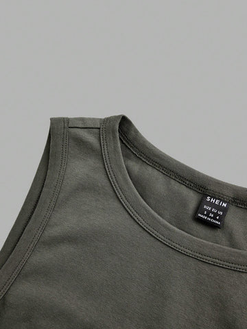 4pcs/Set Tight-Fitting High-Cut Bodysuits With Round Neckline, Perfect For Summer