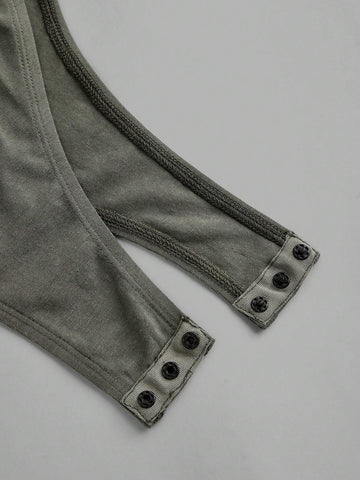 4pcs/Set Tight-Fitting High-Cut Bodysuits With Round Neckline, Perfect For Summer