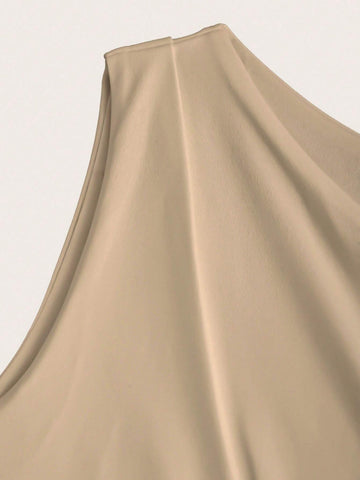 Asymmetrical One-Shoulder Fitted Mini Dress