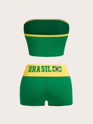 Brazilian Event Strapless Women's Two-Piece Set