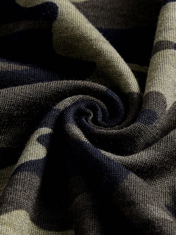 Camouflage Tube Top And Knit Bodycon Skirt Set