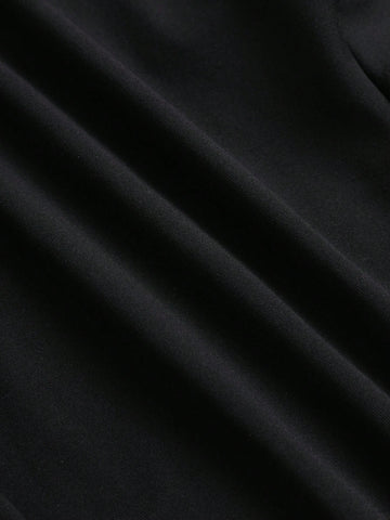 Casual Letter Printed Knit Round Neck Sleeveless Top With Metallic Jumpsuit