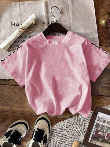 Casual Simple Racing Car Pattern Round Neck Loose Short Sleeve T-Shirt For Women, Summer