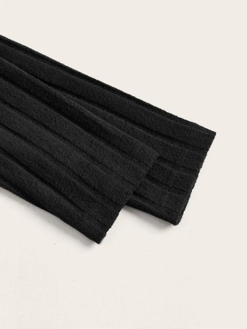 Cut Out Front Mock Neck Crop Tee