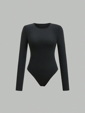 Fashionable Multicolor Leopard Print Bodysuit For Women, Spring Autumn