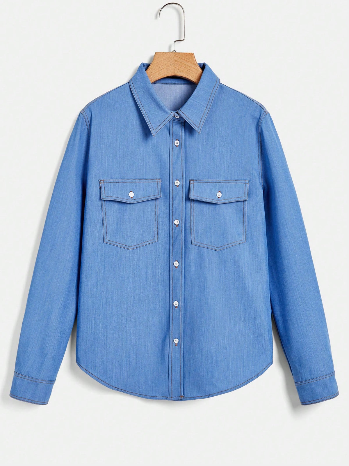 Flap Pocket Button Front Shirt