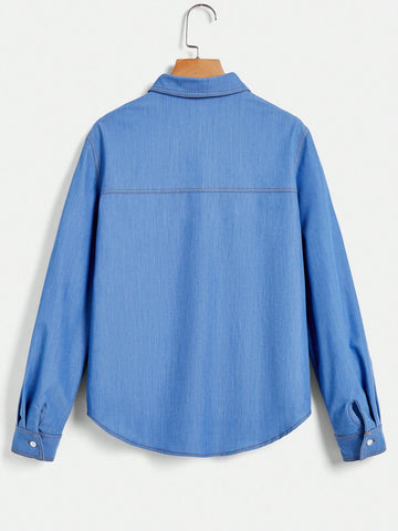 Flap Pocket Button Front Shirt