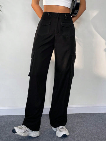 EZwear Flap Pocket Side Cargo Pants