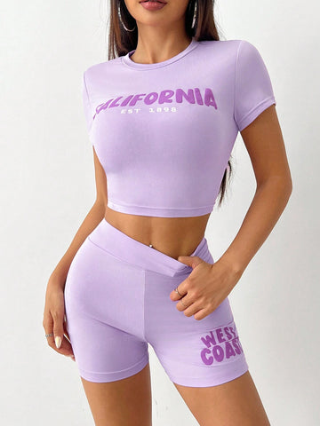 Foaming English Casual Tight Two-Piece Suit