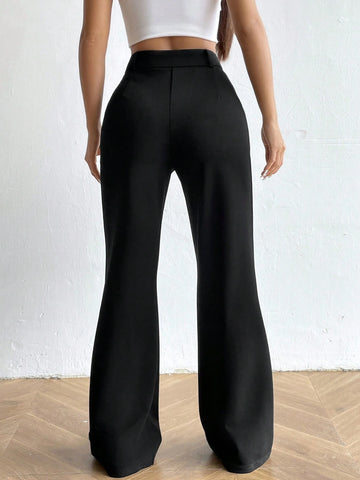 EZwear High Waist Flare Leg Pants