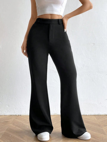 EZwear High Waist Flare Leg Pants