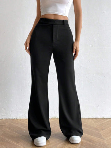 EZwear High Waist Flare Leg Pants