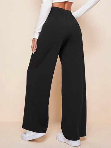 EZwear High Waist Wide Leg Pants