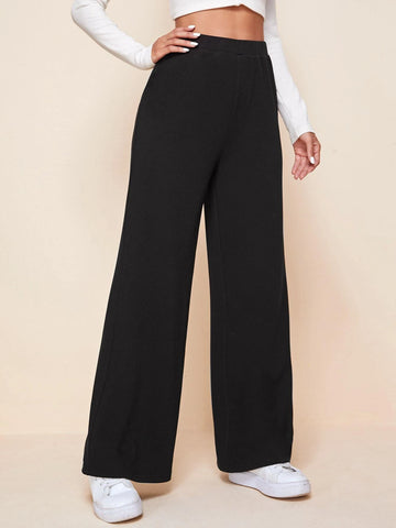 EZwear High Waist Wide Leg Pants
